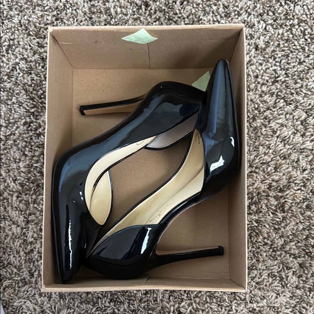 Black Patent Leather Women's Heels